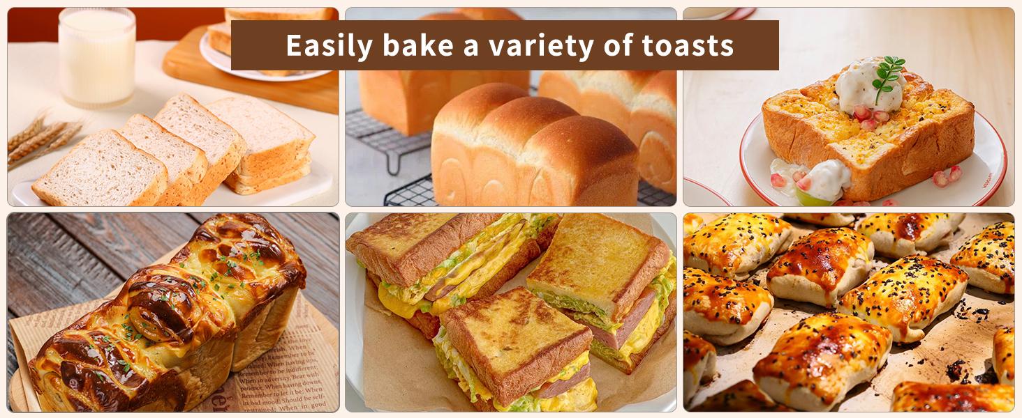 Pullman Loaf Pan with Lid, 1 lb Dough Capacity Non-Stick Bakeware for Baking Bread, Carbon Steel Corrugated Bread Toast Box Mold with Cover for Baking Bread, Gold Pullman Loaf Pan with Lid, 1 lb Dough Capacity Non-Stick Bakeware for Baking Bread, Carbon Steel Corrugated Bread Toast Box Mold with Cover for Baking Bread, Gold