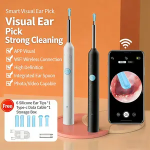 HD Visual Ear Cleaner with Camera – WiFi Smart Ear Wax Removal Tool with LED Light, Safe Ear Pick for Adults & Kids, Real-Time Phone Viewing Ear Cleaning Device