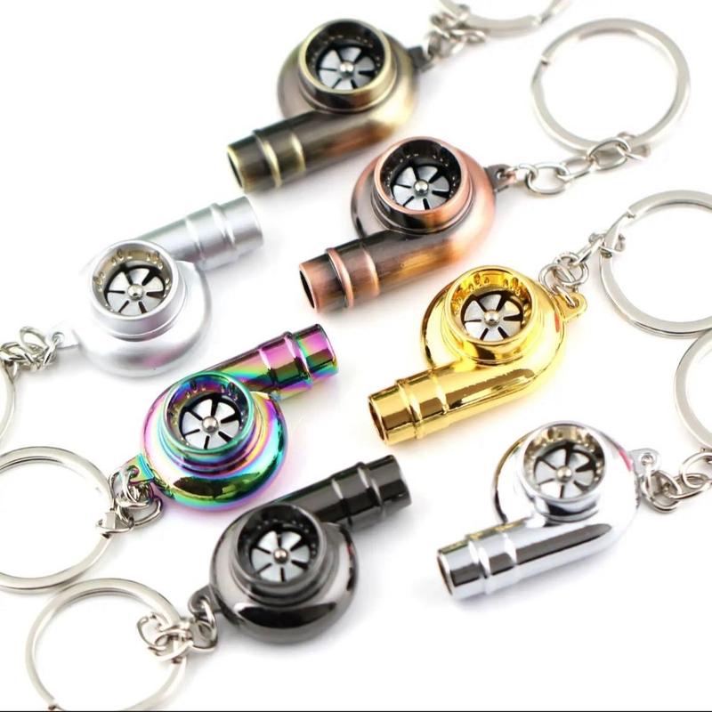 Turbo keychain with whistle