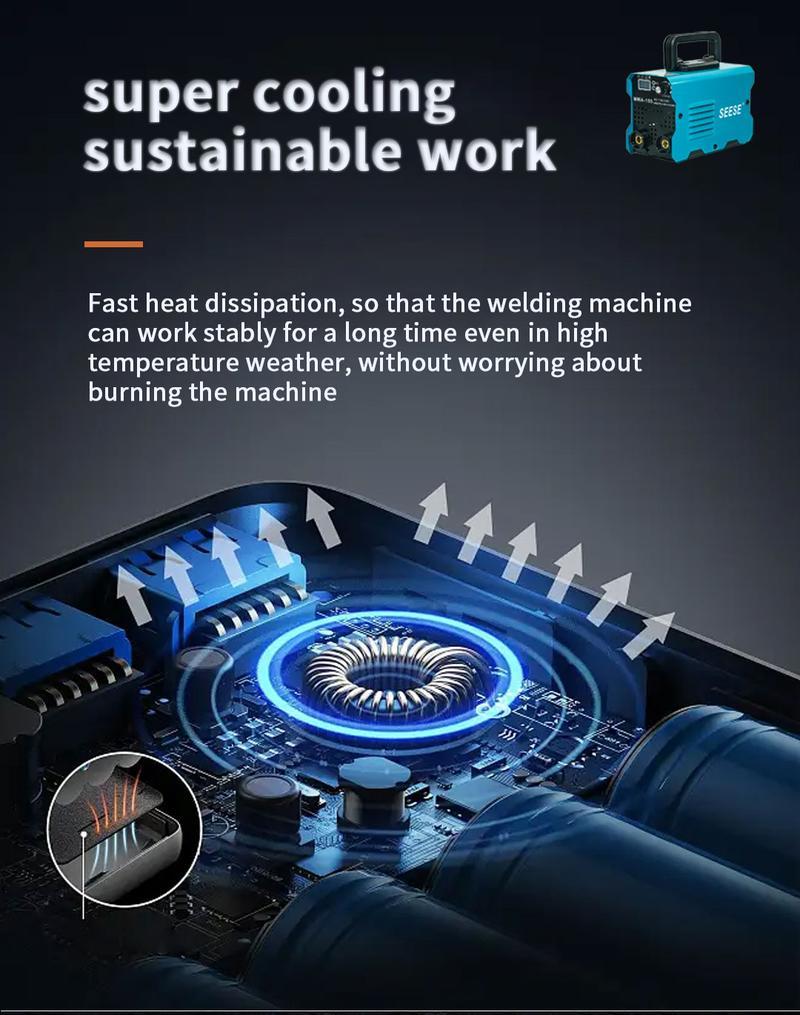 155Amp Digital  Arc Welder - Portable Stick Welder with Smart LED Display for AC 110/220V