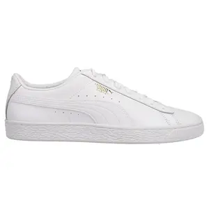 PUMA Womens Basket Classic Xxi Lace Up Sneakers Shoes Casual - White