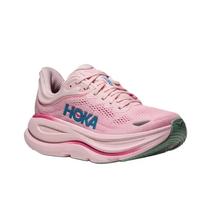 Cloud-Like All-Day Comfort Athletic Shoes Pale Nude Pink Monotone Knit Upper Same-Color Thick Cloud Cushion Midsole Blue Letter Accent Supportive Casual Workout & City Commute Unisex Sneakers