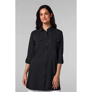 Women's Santorini Tunic Shirt | Black