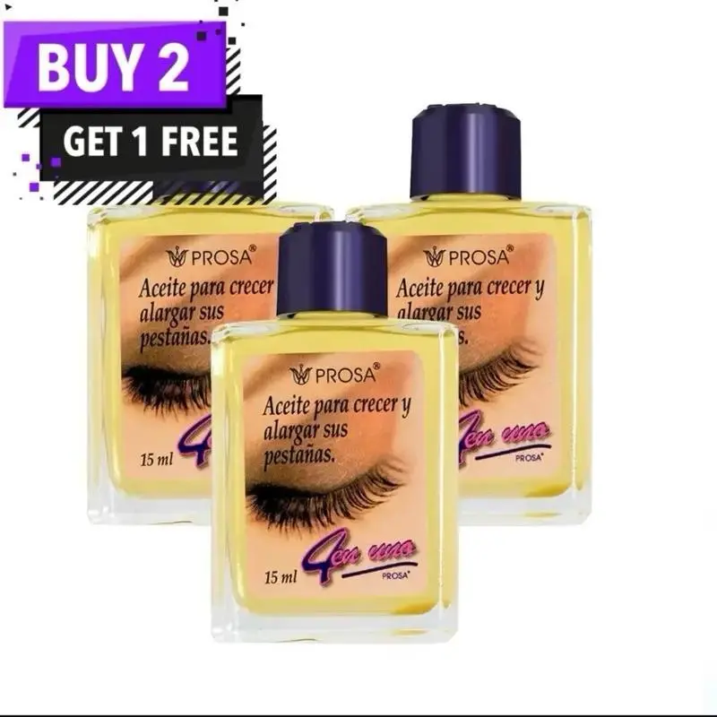3x Prosa Mascara Oil 4in1 Mascara treatment longer eyelashes
