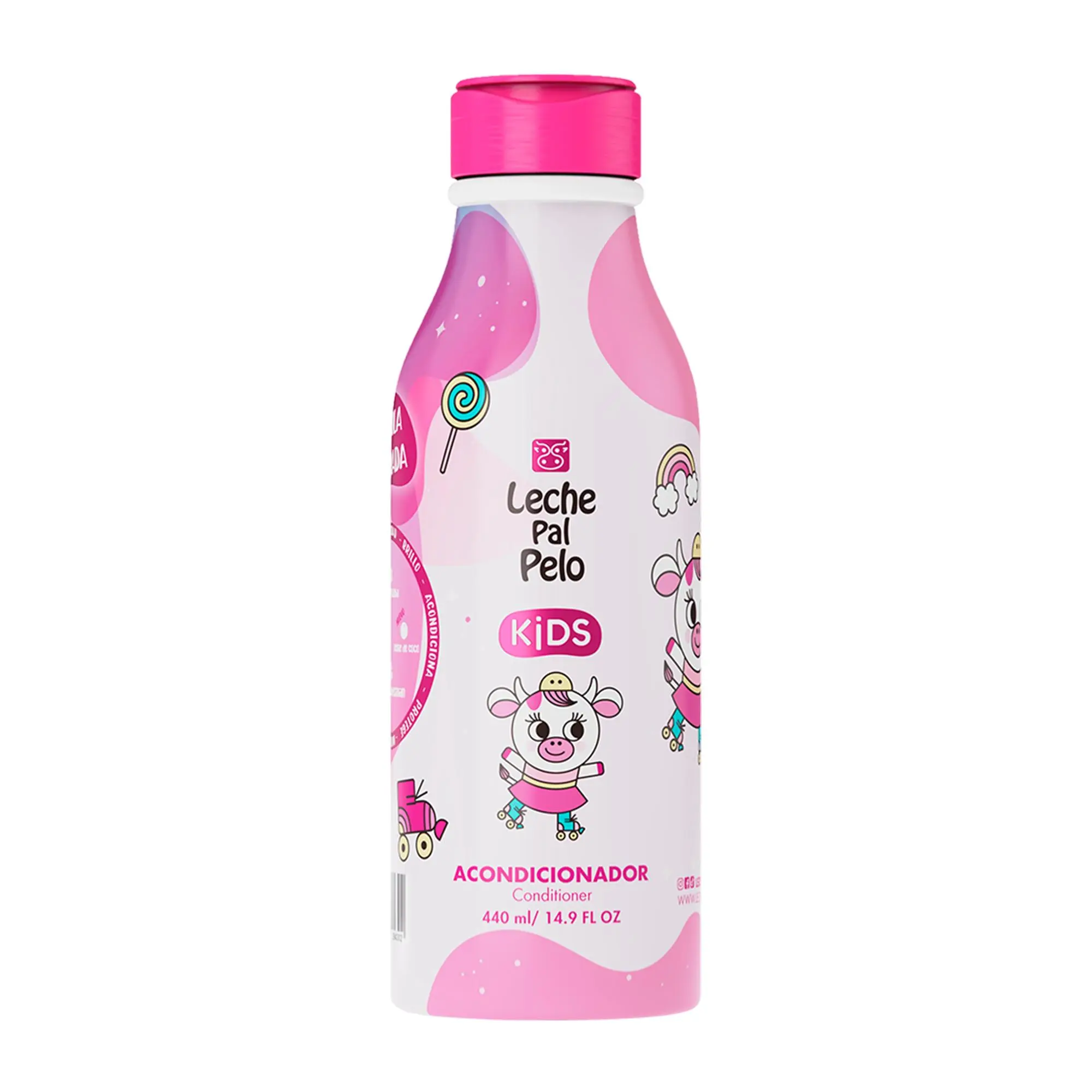 Leche Pal Pelo Kids - Conditioner - Hair Conditioner with Coconut Oil, Jojoba Oil and Vitamin E - Easy Detangling and Gentle Care for Girls - 14.9 oz