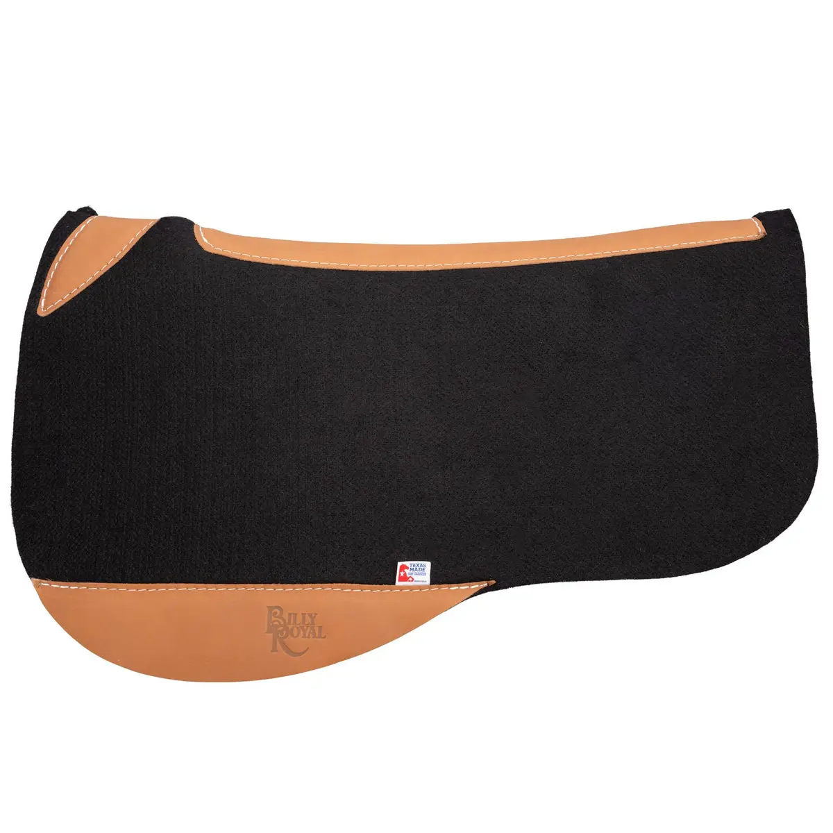 3/4" Thick Wool Felt Contour Saddle Pad with Anatomical Spine, Versatile Western Pad for Trail Riding, Barrel Racing, and English Saddles, Anatomical Spine-Contoured Shape, Easy Handling, Extends Pad Lifespan