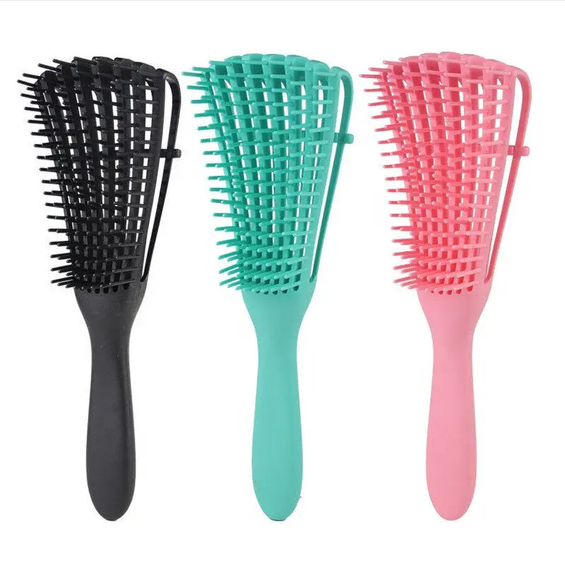 Locsanity Detangling Brush for Curly, Coily, and Kinky Natural Hair with Gentle Wide Teeth for Easy Detangling and Scalp Massage, Curly Hair