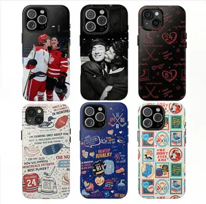 Heated Rivalry Phone Case for iPhone 17 16 15 14 13 12 11 Pro Max & Samsung Galaxy S25 S24 S23 S22 S21, Hollander & Rozanov Phone Cover, Hockey Romance Movie LGBT Love Merch Booktok Reader Fan Aesthetic Girly Case, Gifts for Her Girlfriend Women
