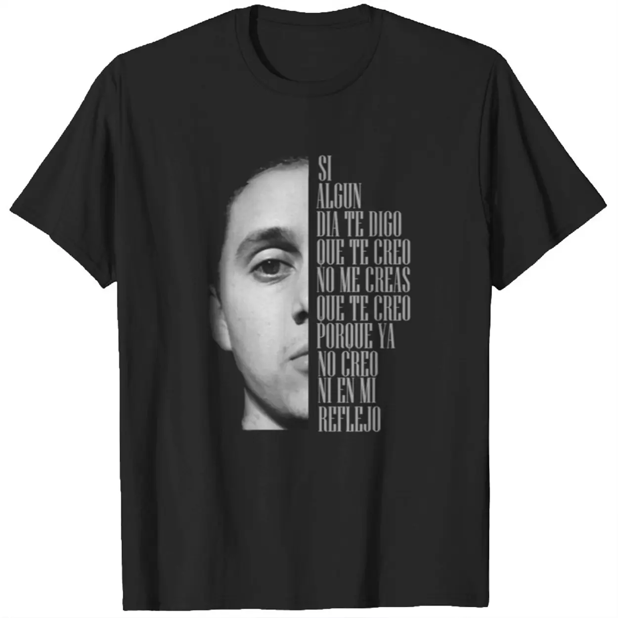 Canserbero Poster Rapper Music Graphic Tee Pure Cotton Fabric Casual Street Style Crew Neck Short Sleeve T-Shirt Tops Trendy for Women for Men