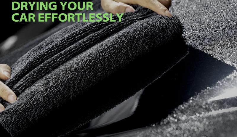 Largest 36''x28'' Double Twisted Loop Car Drying Towel, 1400GSM Ultra-Absorbent Microfiber Drying Towel for Automotive Detailing Vehicle Wash Kit Largest 36''x28'' Double Twisted Loop Car Drying Towel, 1400GSM Ultra-Absorbent Microfiber Drying Towel for Automotive Detailing Vehicle Wash Kit