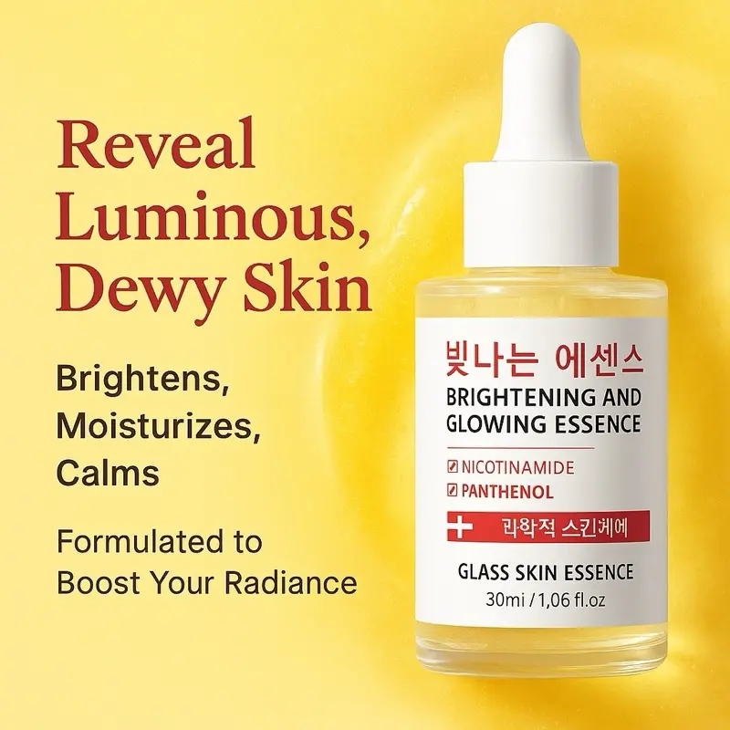 Glass Skin Brightening Essence | K-Beauty Glow Serum – All Skin Types 30ml Glass Skin Brightening Essence | K-Beauty Glow Serum – All Skin Types 30ml