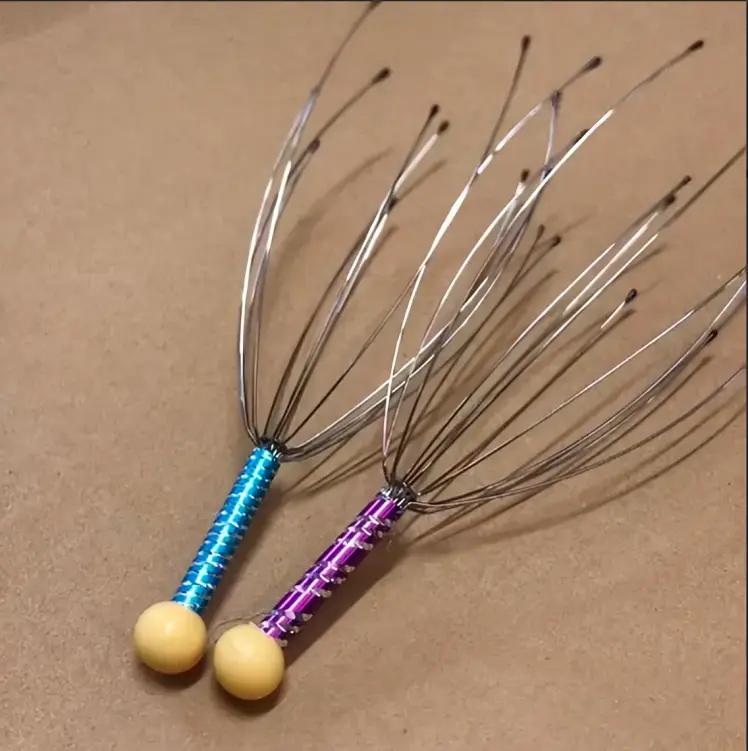 Handheld Scalp Massager: Relaxing and Revitalizing, Stress Relief, Improved Blood Circulation, Headache Relief, Promotes Hair Growth. Portable and Light weigh