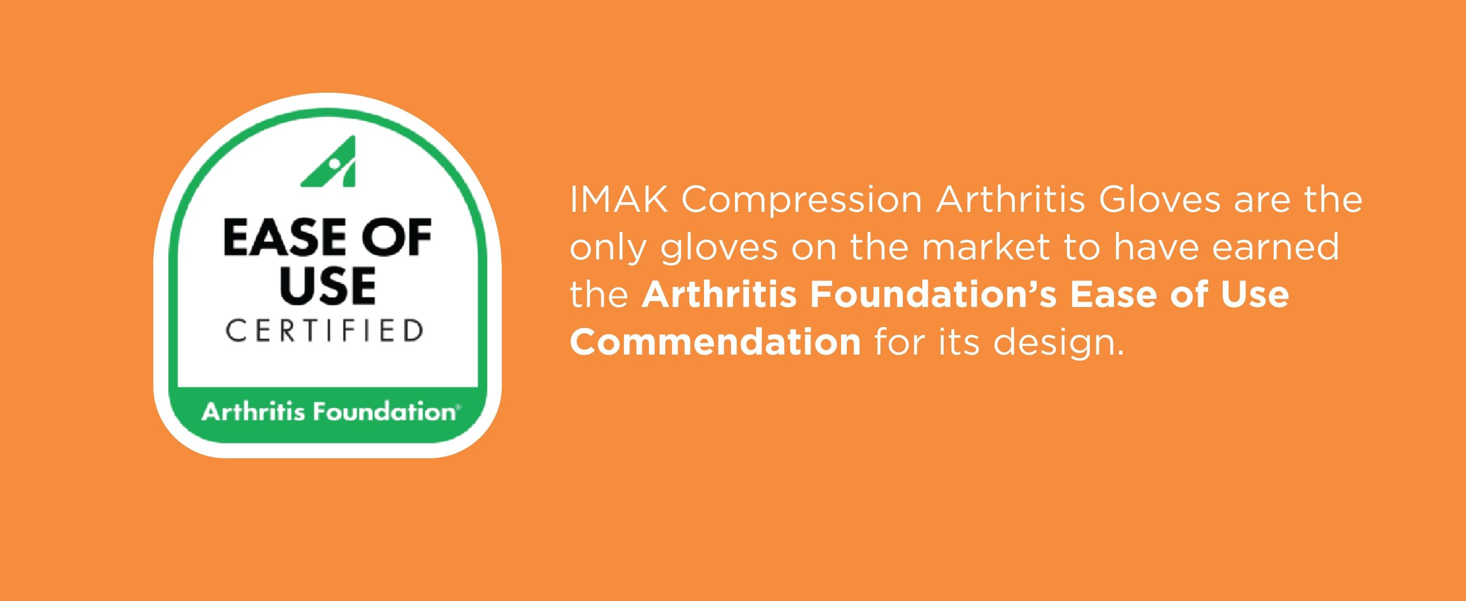 BrownMed IMAK Arthritis Gloves - Open Fingertips, Mild Pressure for Warmth and Circulation