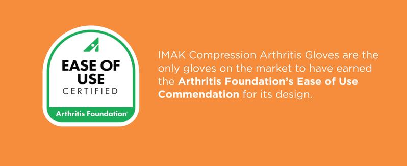 BrownMed IMAK Arthritis Gloves - Open Fingertips, Mild Pressure for Warmth and Circulation