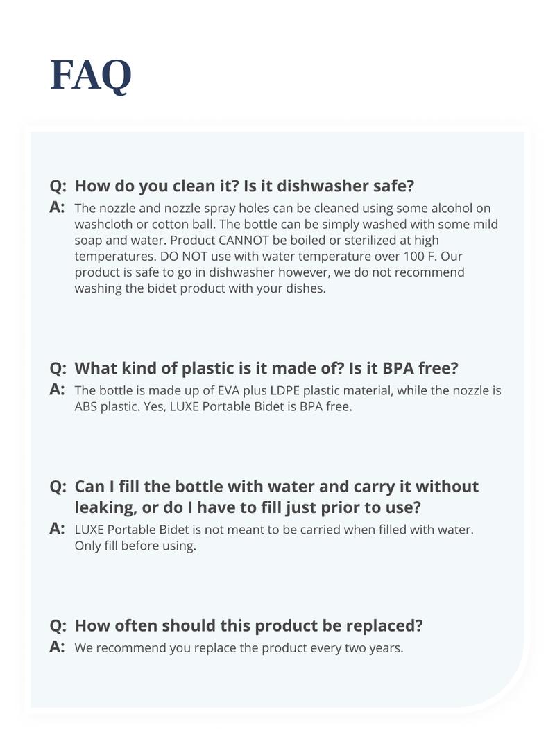 LUXE Portable Bidet