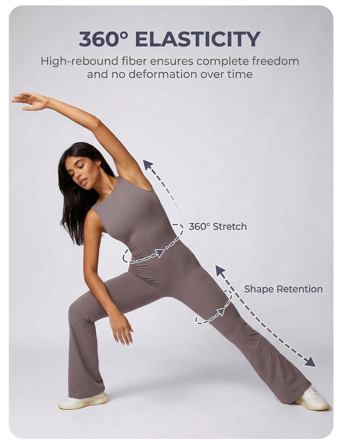 MASKERT Women's Sleeveless Sports Jumpsuit Tummy Control Butt Lifting Activewear for Yoga & Workout SpringStatements