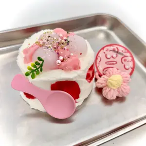 【Buy 3 get 1 free】Lychee Peach Frosting Cake taba squishy slime squishies  kidstoysFood-Grade Silicone Slow-Rising Rebound Squishy Fidget Toys for Stress Relief - Soft Squeeze Toys with Thick Creamy Slime Texture, Handmade Non-Toxic Sensory Toys