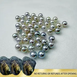 【Bryan】Queen Size Baroque Akoya (7-9mm 1 Irregular shape Akoya pear) Seawater Pearl Slight Baroque AKoya Pearl Light color Shiny Luster｜Live Opening Non-Refundable NO RETURNS OR REFUNDS AFTER