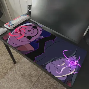 Obito Madara Naruto Anime Desk Mat Mousepad, Anime Mouse Pad, Desk Mat, PC Accessories.