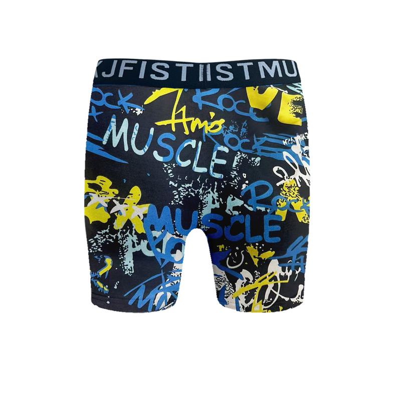 KJFISTMU 10-piece men's printed boxer briefs, casual, comfortable, and breathable, antibacterial and odor-resistant, long-lasting shape retention. Soft daily wear underwear, suitable for year-round wear, elastic boxer briefs for men. Menswear Socks