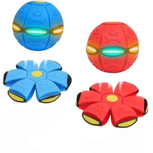 2pcs Dual-Shape Magic Ball with 6 LED Lights -Pop up Ball, Magic Bouncing Ball, Bouncing Balls, Magic Flying Saucer, Bouncy Balls