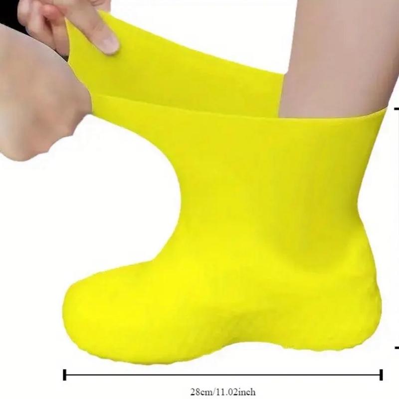 Outdoor Latex Rain Boots Waterproof Shoe Cover That Can Be Reused For Rain Prevention. Multiple Colors To Choose From, Durable