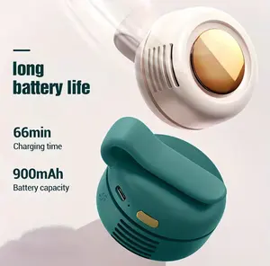 Portable Silent Mini Bladeless Electric Fan,Adjustable 3-speed Suspended Waist Fans,Phone Cooling Fan,Personal Fan,Rotating BodyFan Suitable for Outdoor Travel,fathersdaygift,rechargeable personal fan,handheld turbo fan,Perfect Gift