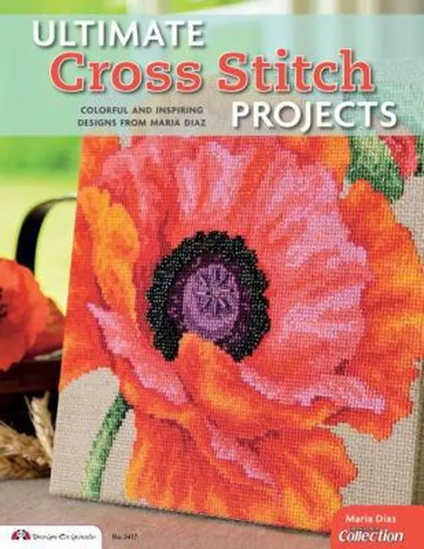 Used Cross Stitch Book - Ultimate Cross Stitch Projects: Colorful, Inspiring Designs from Maria Diaz (Softcover, English) - Ideal for Handmade Gifts, Cute Characters, Adorable Animals
