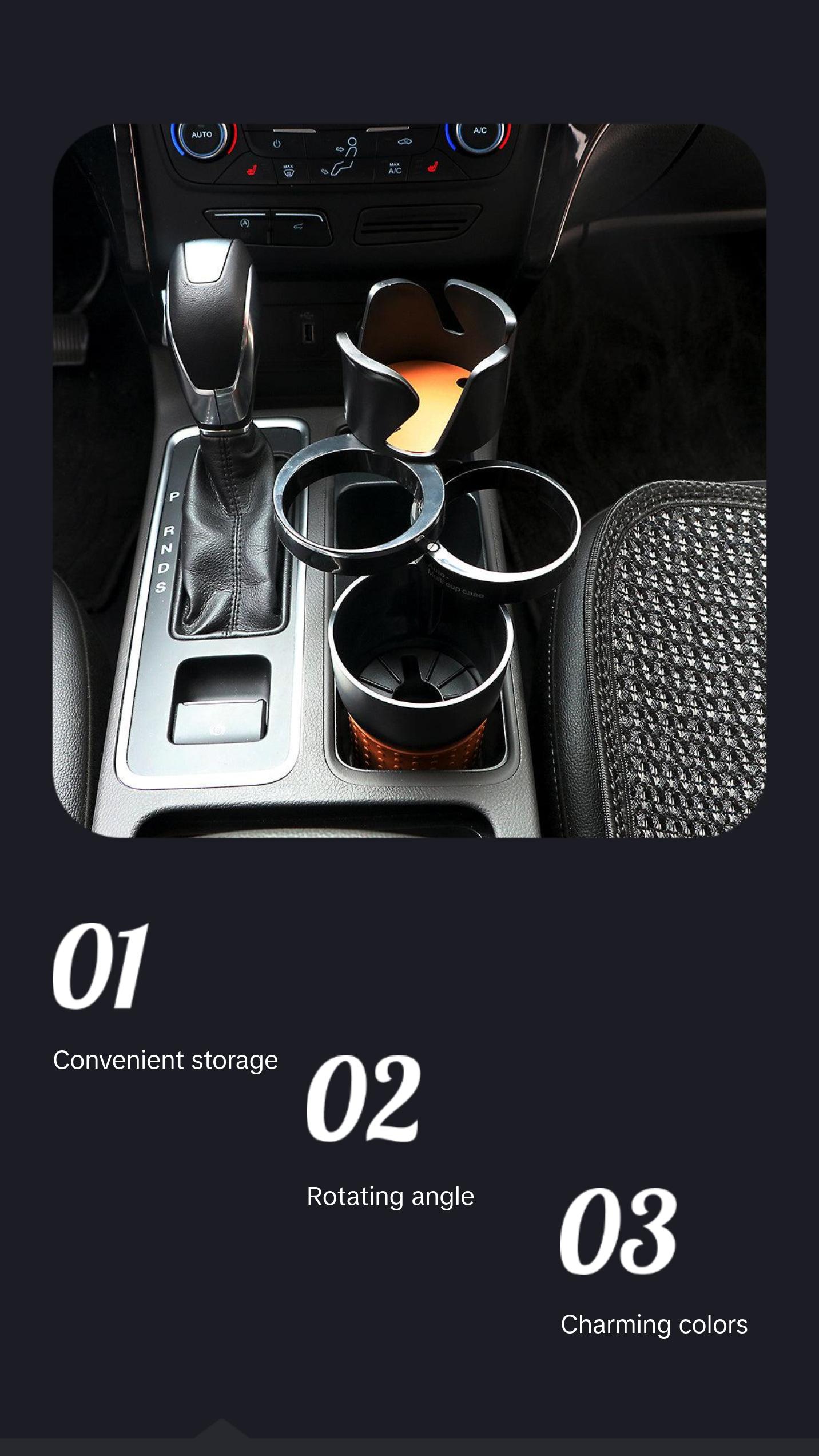 Car Cup Holder with Rotating Stand-Versatile Organiser Car Cup Holder with Rotating Stand-Versatile Organiser