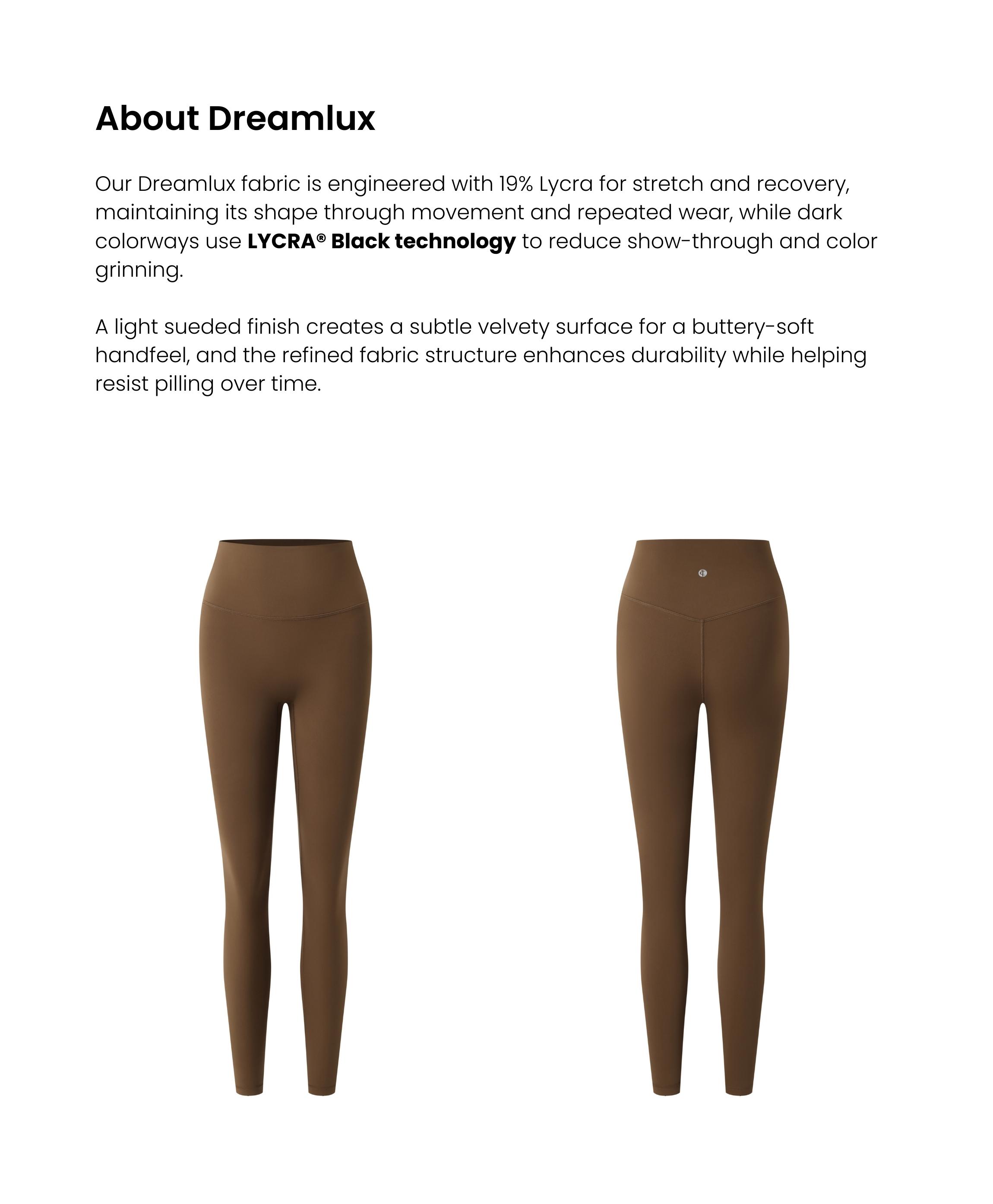 Colorfulkoala Dreamlux No Front Seam Leggings for Women, High Waisted Buttery Soft Yoga Pants 25/28" Inseam