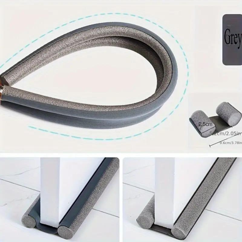 Multifunctional Door Gap Windproof Strip - Door gap windproof and soundproof strip, suitable for indoor and outdoor doors. Adjustable bottom door windproof strip, effectively blocks insects, improves home comfort, easy installation.