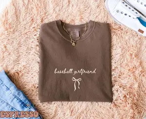 Comfort Colors Coquette Baseball Girlfriend TShirt: Game Day Tee