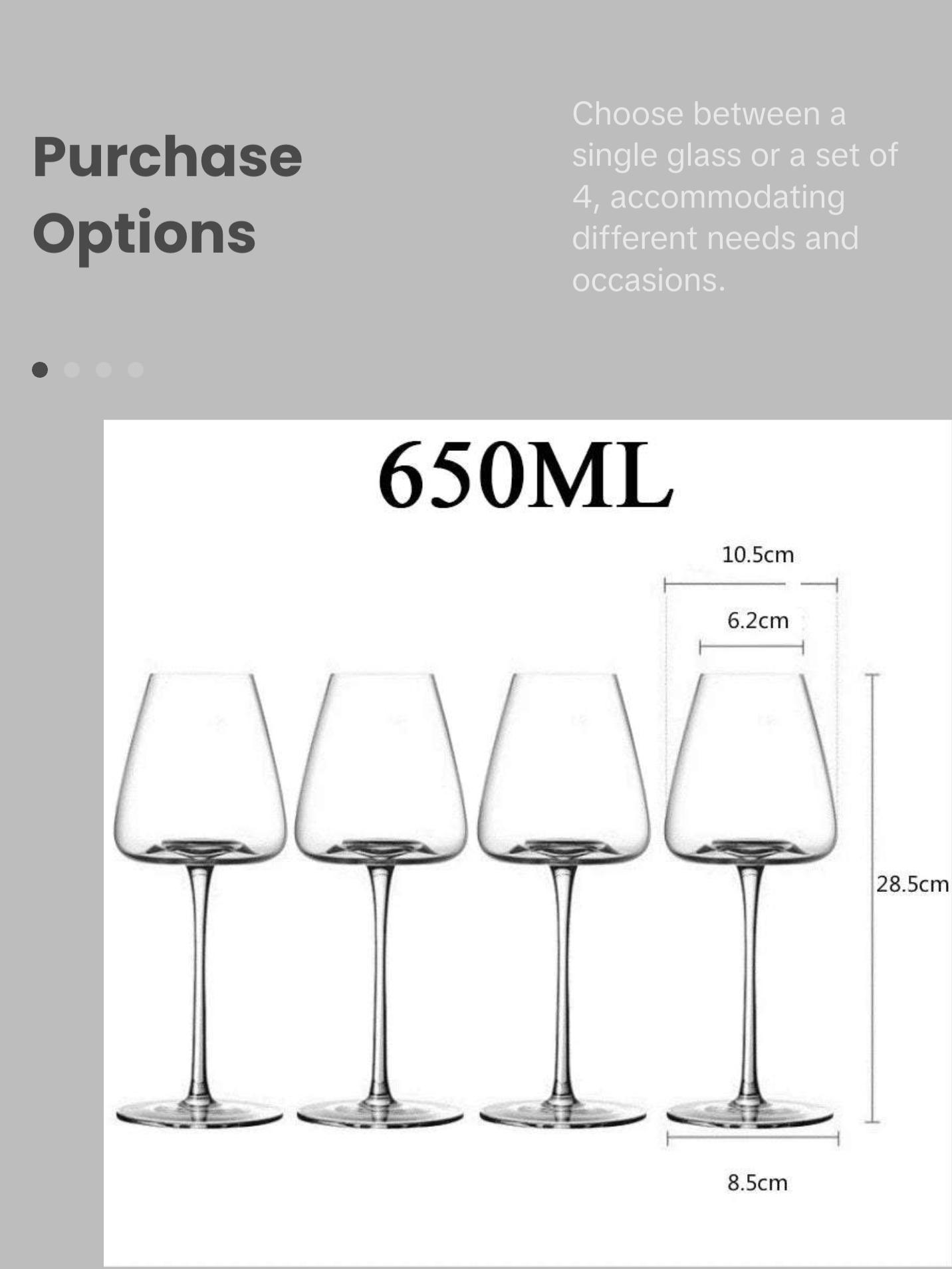 High-End Wine Glass - Ranging from Flutes to Bordeaux Style