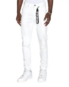 KSUBI VAN WINKLE Whiteout Jeans - Stretch Fabric, Button Closure, Front Pockets, Ideal for Men's Menswear and Casual Wear