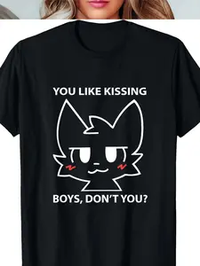 100% Cotton You Like Kissing Boys Don't You boykisser T-Shirt