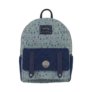 Loungefly Pokémon Faux Denim All-Over Print Mini Backpack