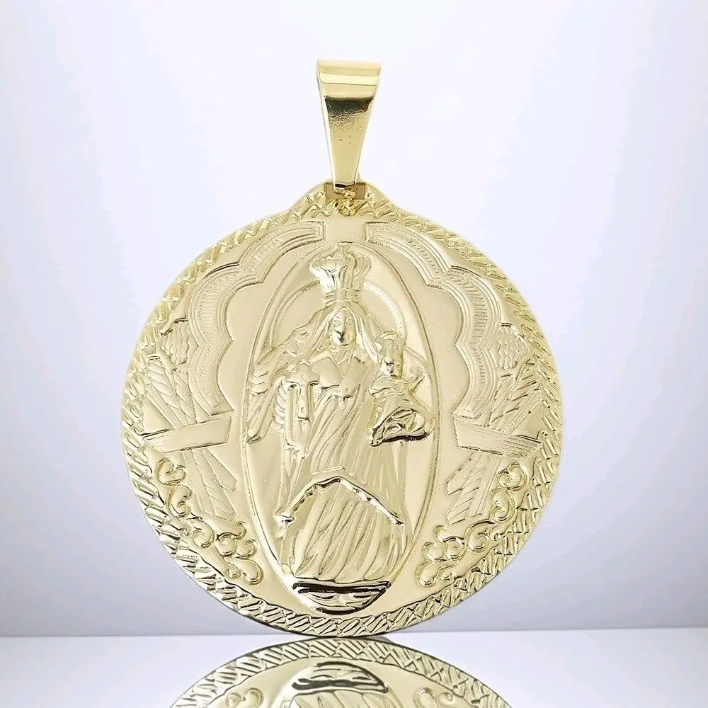 14k gold-plated medal