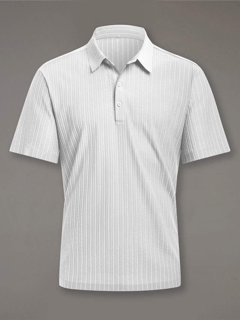 ELENCOCO diamond-texture short-sleeve Polo shirt Outdoorfun, Menswear,Father's Day gift，Black Friday