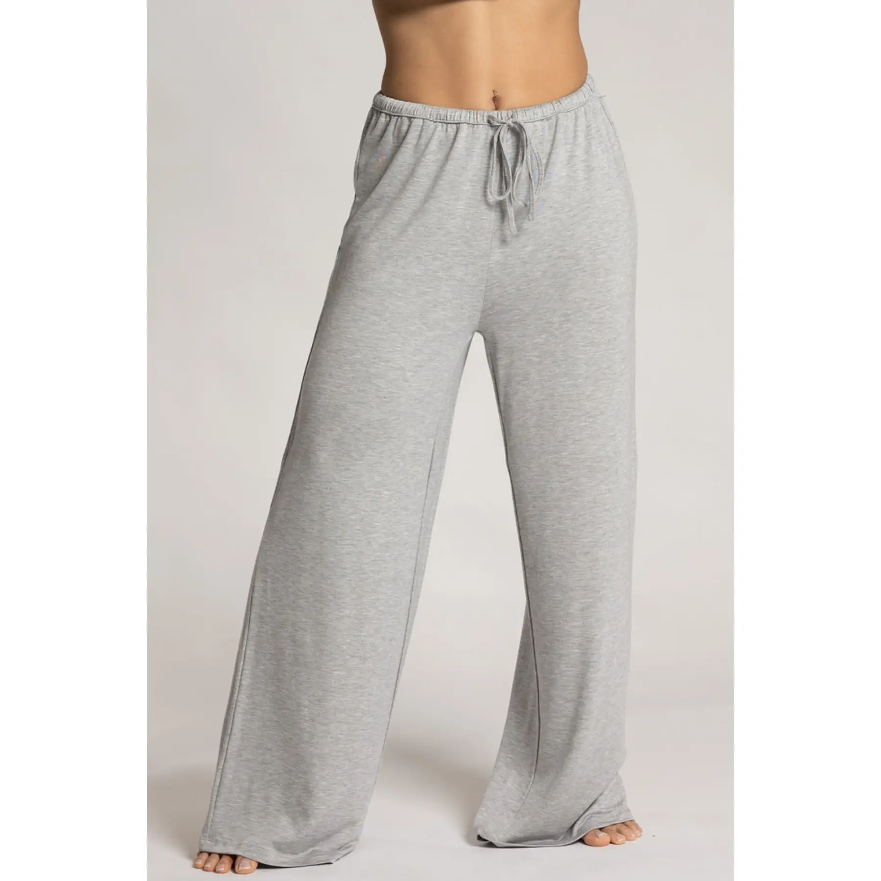 Women's Cloud 9 Wide Leg Plush Comfy Pants - Stretchy Rayon-Spandex Fabric, Drawstring Elastic Bottom, Breathable, Lightweight, Comfortable Fit for Daily Wear