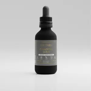 Polyatomic Colloidal Gold Supplement – Real Elemental Gold for Brain, Mood & Hormonal Support (Unflavored, Ruby Red)