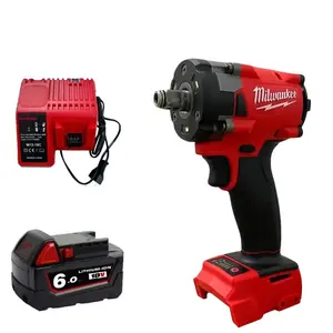 Milwaukee 2025 18V 1/2" Brushless Impact Wrench 300Nm Torque LED Lighting Variable Speed Heavy Duty Cordless Tool with Battery & Charger