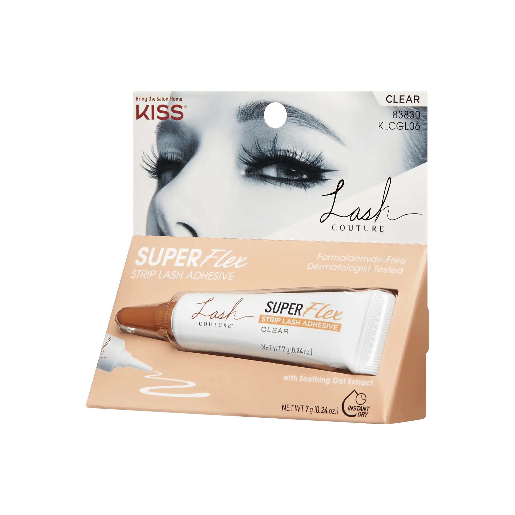 Kiss Lash Couture Super Flex Strip Lash Adhesive - Clear | False Eyelash Glue, Strip Lash Adhesive