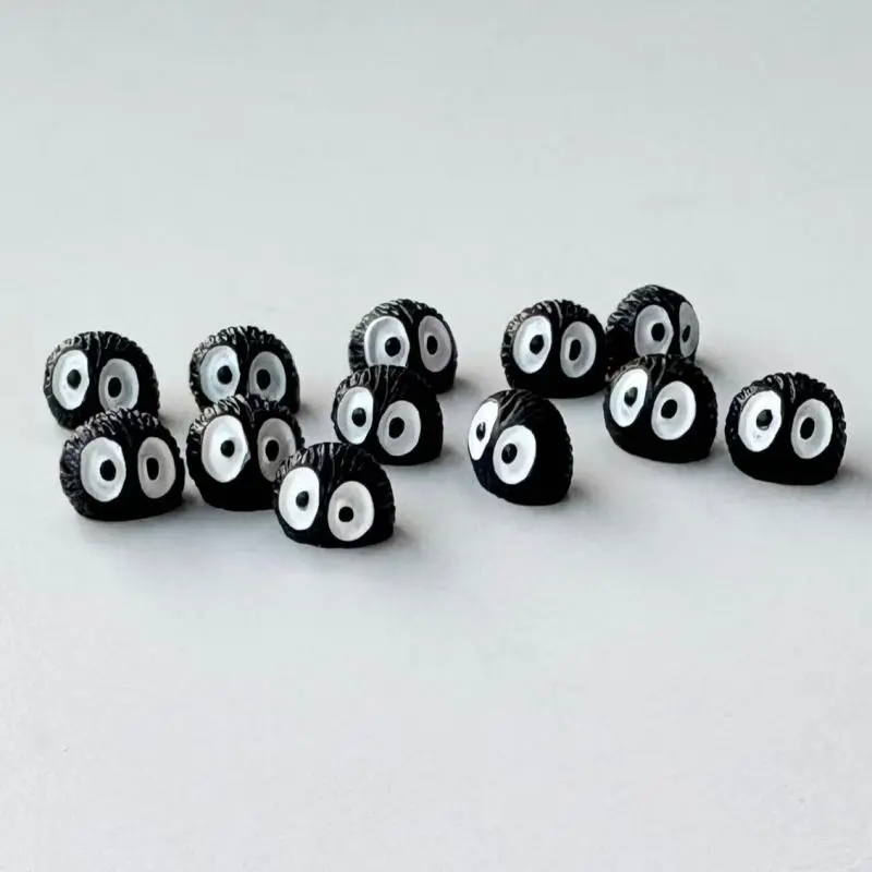12PCS Resin Soot Figures desk accessory Decorative Figurines Office Home Decor