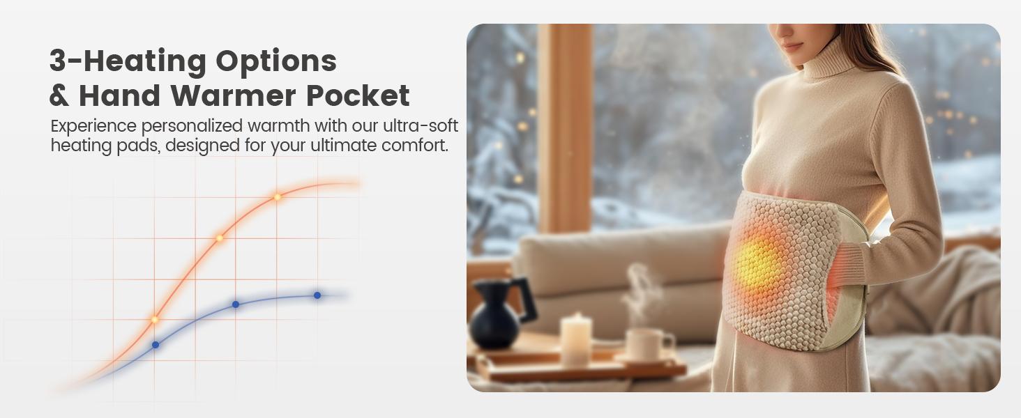 COMFIER Heating Pad for Back Pain Relief,Lower Back Massager with Heat with Hand Warmer Pocket,Extra-Large Size 61",Back Heating Pad for Period Cramps,Fast Heat Pad,Gifts for Women Men Mom Dad Heated Wrap COMFIER Heating Pad for Back Pain Relief,Lower Back Massager with Heat with Hand Warmer Pocket,Extra-Large Size 61",Back Heating Pad for Period Cramps,Fast Heat Pad,Gifts for Women Men Mom Dad Heated Wrap