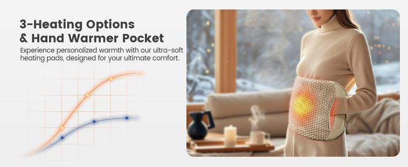 COMFIER Heating Pad for Back Pain Relief,Lower Back Massager with Heat with Hand Warmer Pocket,Extra-Large Size 61",Back Heating Pad for Period Cramps,Fast Heat Pad,Gifts for Women Men Mom Dad Heated Wrap COMFIER Heating Pad for Back Pain Relief,Lower Back Massager with Heat with Hand Warmer Pocket,Extra-Large Size 61",Back Heating Pad for Period Cramps,Fast Heat Pad,Gifts for Women Men Mom Dad Heated Wrap