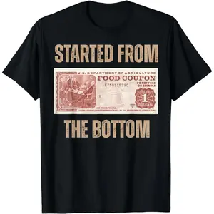 Cotton Short Sleeve Started From Food Stamp Amounts In Each State The Bottom T-Shirt For Men Women