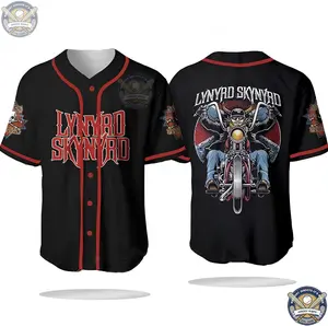 Personalized Lynyrd Skynyrd Rock Band Baseball Jersey Shirts, Lynyrd Skynyrd Graphic Tee, Lynyrd Skynyrd Shirt, Rock Shirt, Retro Music