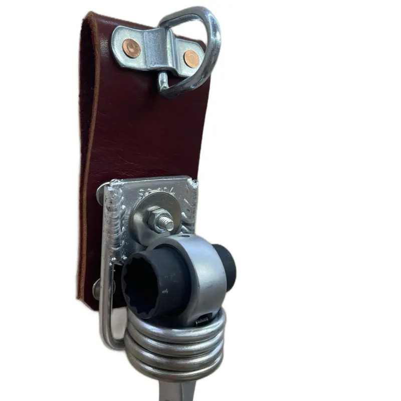 Leather ratchet holder  for  point double Ended socket Racketing.