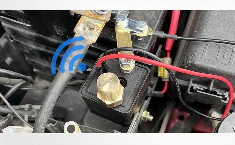 Remote Battery Disconnect Switch 12V Battery Kill Switch 250A Anti-Theft Isolator with Remote Control and Battery Negative Cut Off Function Convenient