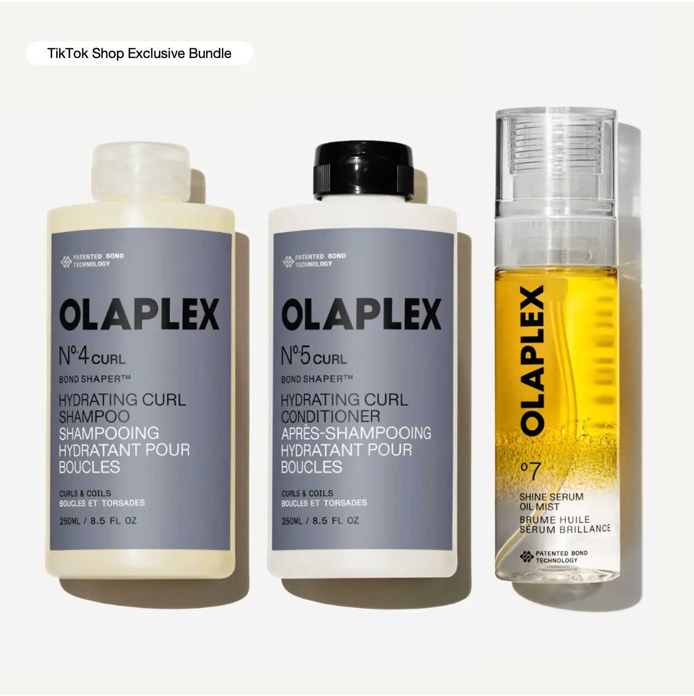 OLAPLEX Curl Define + Shine Duo - Multi-Action Shampoo + Conditioner for Stronger, Defined Curls + 2-in-1 Replenishing Repair Treatment for Shine + Hydration